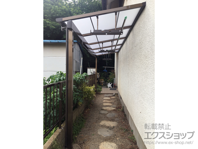 千葉県船橋市ののテラス屋根 スピーネ F型 テラスタイプ 単体 積雪〜20cm対応 施工例