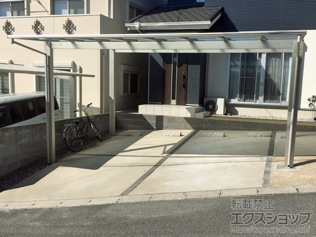 愛知県東海市ののカーポート エフルージュ ツイン 積雪〜20cm対応 施工例