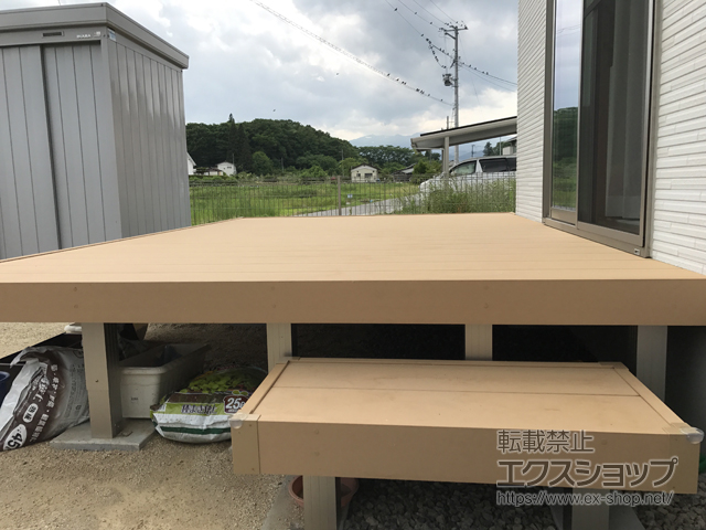 福島県福島市ののウッドデッキ リウッドデッキ 200 施工例