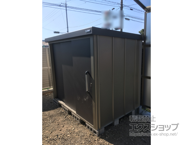 兵庫県西脇市のの物置・屋外倉庫 エスケーエイト SK8-100 一般型 2200×1600×1940 SK8-100-GK 施工例
