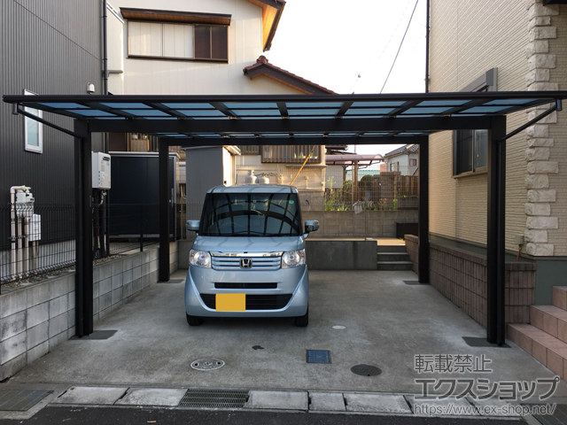 千葉県千葉市ののカーポート エフルージュ ツイン 積雪〜20cm対応 施工例