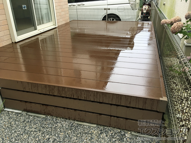 埼玉県ふじみ野市ののウッドデッキ リウッドデッキ 200 施工例