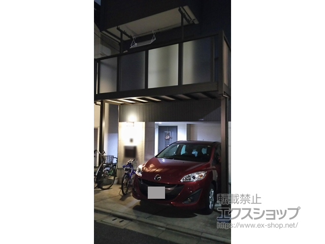 東京都品川区のLIXIL リクシル（トステム）のバルコニー ビューステージHスタイル パネルマット 単体 柱建て式 施工例