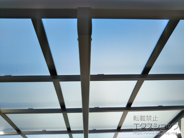 兵庫県尼崎市ののカーポート ネスカR (ラウンドスタイル) 積雪〜20cm対応 施工例