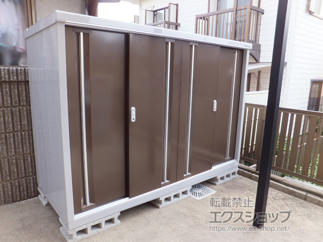 福岡県中間市のの物置・屋外倉庫 シンプリー 一般型 1940×755×1303 MJX-197C-P-TB 施工例