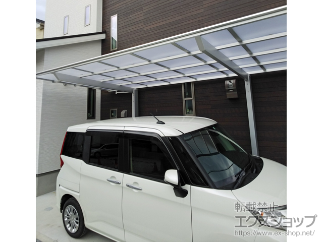 大阪府羽曳野市ののカーポート ネスカF (フラットスタイル) 積雪〜20cm対応 施工例