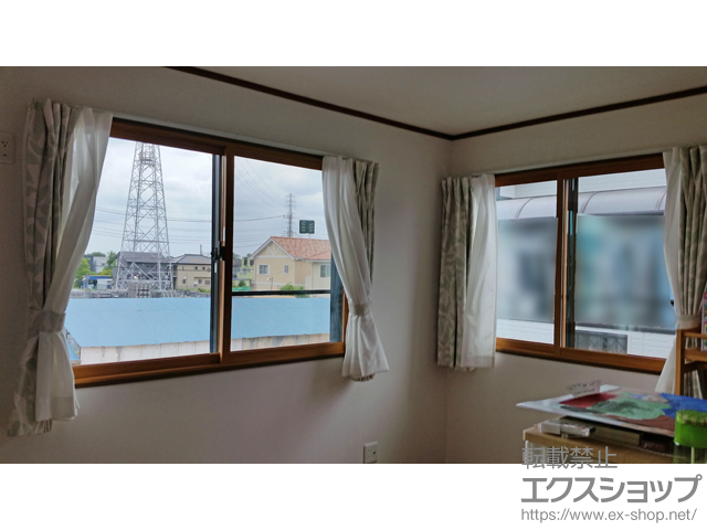 埼玉県越谷市のの二重窓（内窓） インプラス ダストバリア仕様 引違い窓 2枚建 施工例