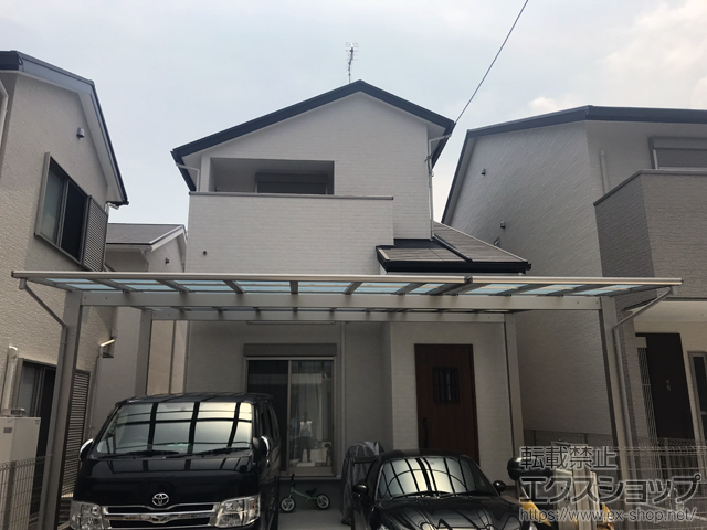 京都府京都市ののカーポート エフルージュ ツイン 積雪〜20cm対応 施工例