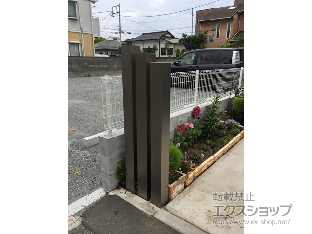 神奈川県平塚市ののフェンス・柵 ハイグリッドフェンスUF8型 フリーポールタイプ 施工例