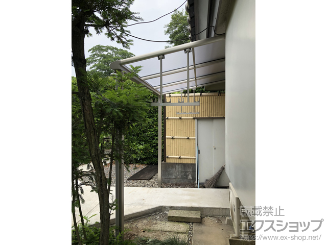 埼玉県幸手市ののテラス屋根 プレシオステラス F型 テラスタイプ 単体 積雪〜20cm対応 施工例