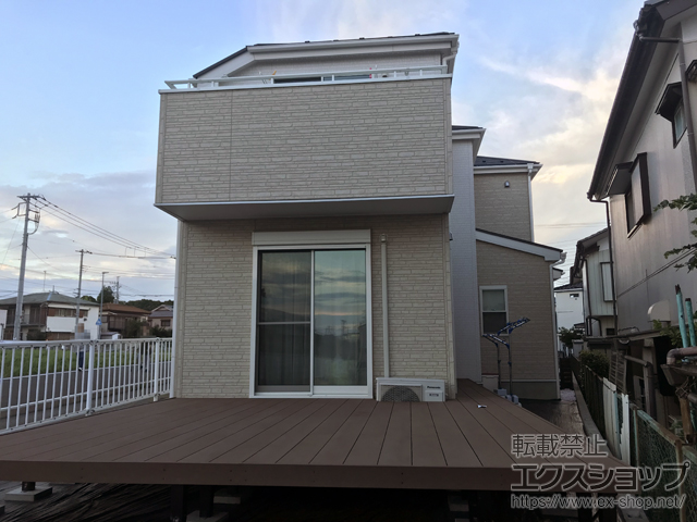 千葉県柏市ののウッドデッキ リウッドデッキ 200 施工例