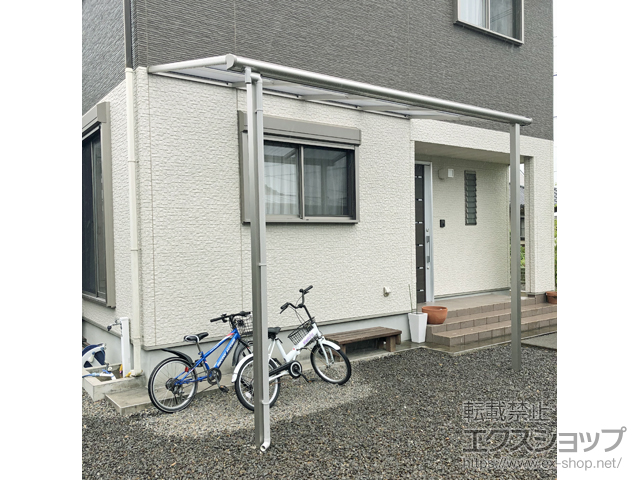 宮崎県都城市ののテラス屋根 プレシオステラス F型 テラスタイプ 単体 積雪〜20cm対応 施工例