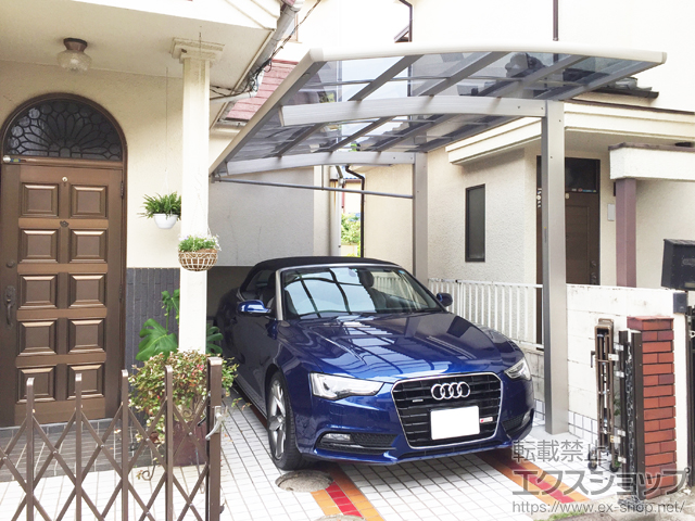 東京都東村山市ののカーポート レイナポートREグラン 前下がり 積雪〜20cm対応 施工例