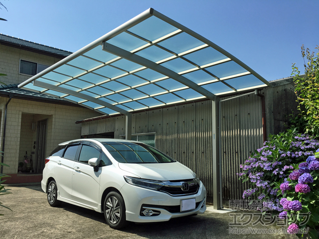 鹿児島県南九州市ののカーポート レイナポートグラン　積雪〜20cm対応 施工例