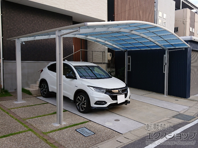 愛知県岡崎市ののカーポート レイナツインポートグラン　積雪〜20cm対応 施工例