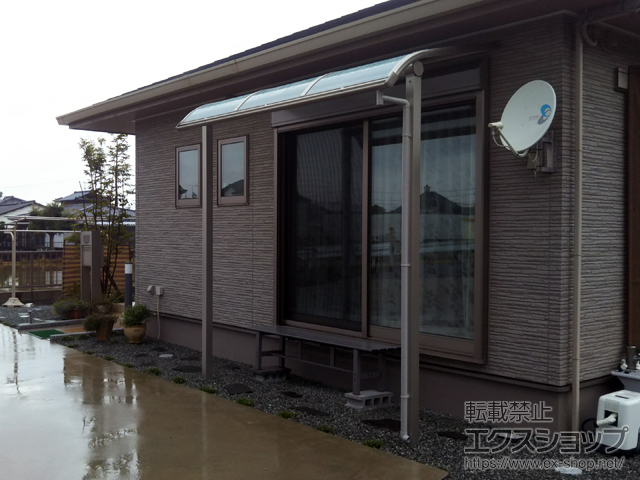 熊本県宇城市ののテラス屋根 ヴェクターテラス R型 テラスタイプ 単体 積雪〜20cm対応 施工例