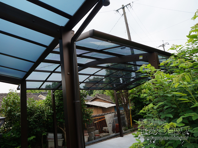 福岡県嘉麻市ののカーポート レイナツインポートグラン　積雪〜20cm対応 施工例