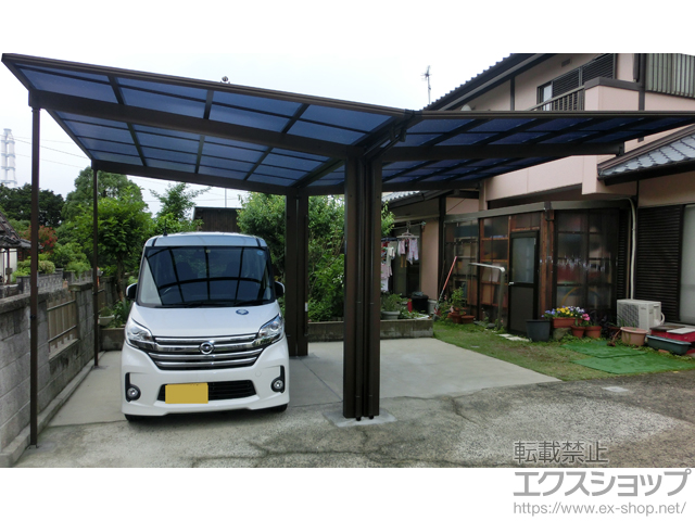 長崎県佐世保市ののカーポート エフルージュグラン Y合掌　積雪〜20cm対応 施工例