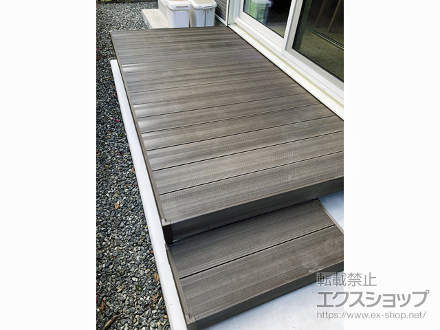 京都府長岡京市ののウッドデッキ 樹ら楽ステージ 木彫 施工例