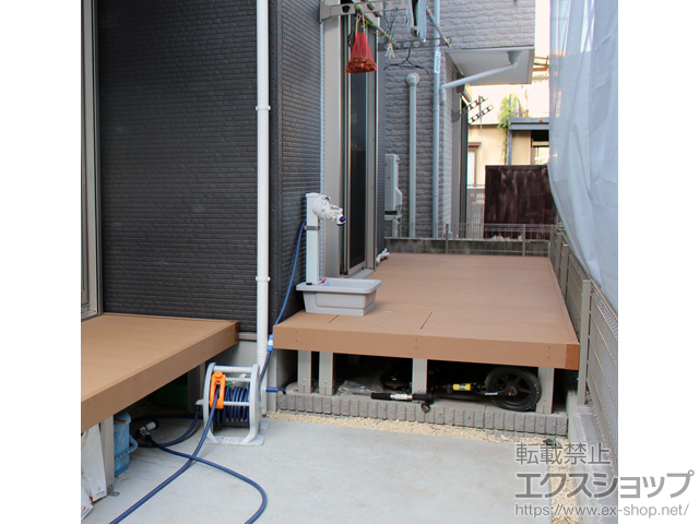 東京都国立市ののウッドデッキ リウッドデッキ 200 施工例