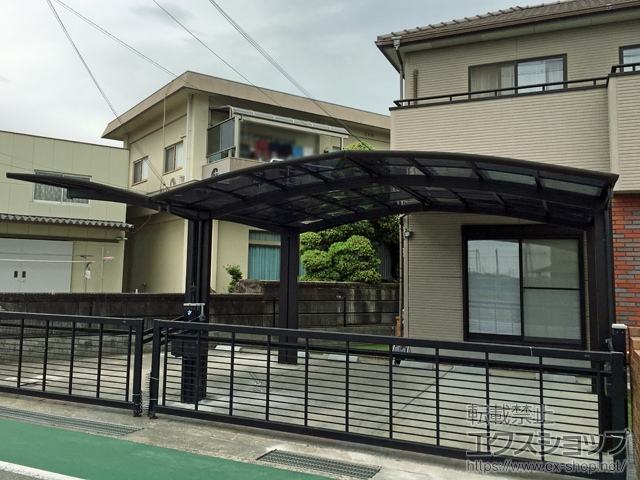 兵庫県加東市ののカーポート レイナポートグラン M合掌　積雪〜20cm対応 施工例