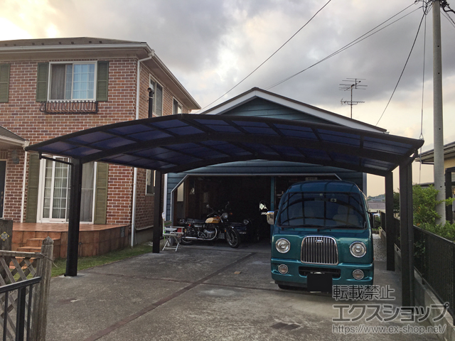 千葉県木更津市ののカーポート レイナポートグラン M合掌　積雪〜20cm対応 施工例