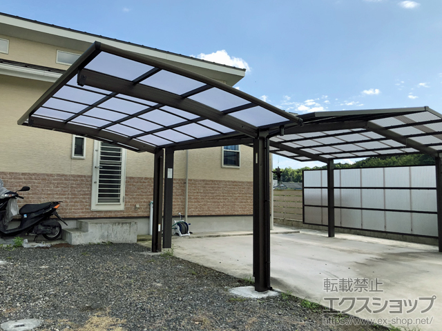 鹿児島県鹿屋市ののカーポート プレシオスポート 積雪〜20cm対応 施工例