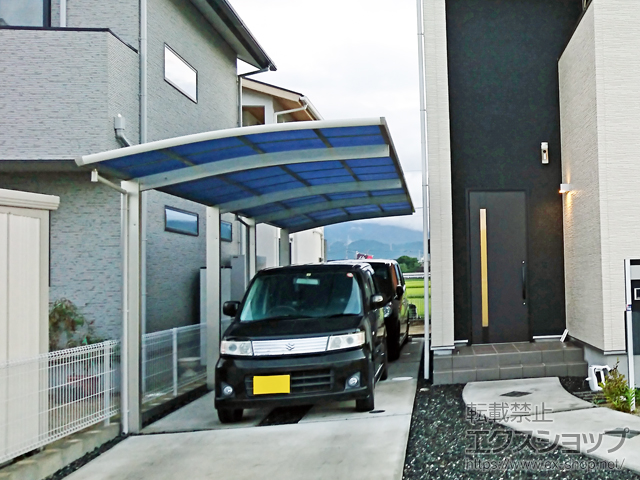 福岡県朝倉郡筑前町ののカーポート レイナポートグラン 縦連棟　積雪〜20cm対応 施工例