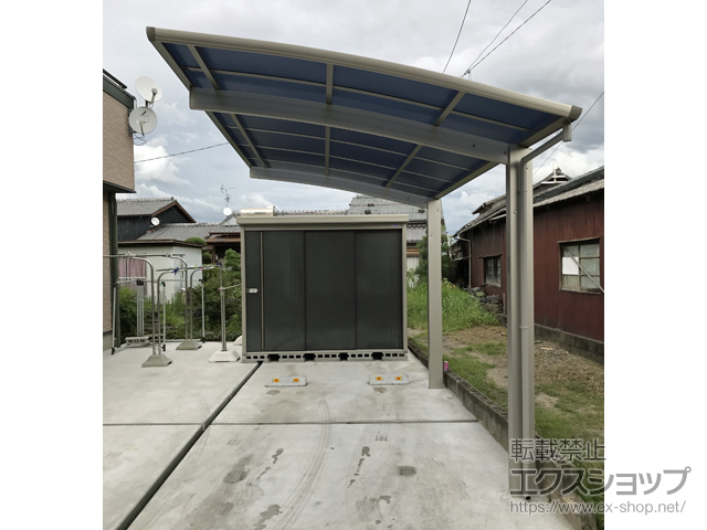 福岡県柳川市ののカーポート プレシオスポート 積雪〜20cm対応 施工例