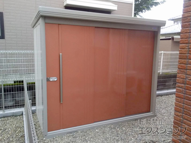 大分県大分市のの物置・屋外倉庫 Mr.ストックマンダンディ 一般型 2532×1222×2110 ND-2512-T 施工例