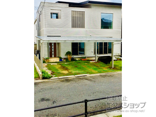 千葉県千葉市ののカーポート エフルージュ ツインプラス 積雪〜20cm対応 施工例