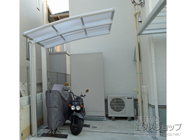 神奈川県伊勢原市ののサイクルポート・駐輪場 レイナポートグランミニ 積雪〜20cm対応 施工例