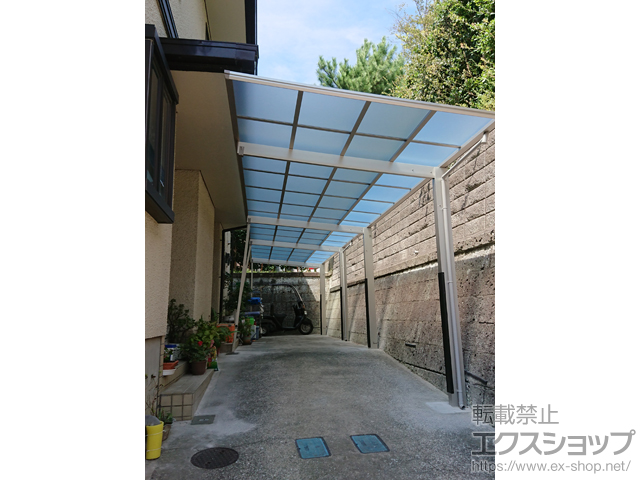 神奈川県鎌倉市ののカーポート エフルージュグラン 縦連棟　積雪〜20cm対応 施工例