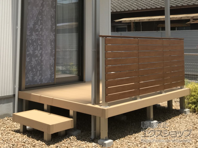 長崎県諌早市ののウッドデッキ リウッドデッキ 200 施工例