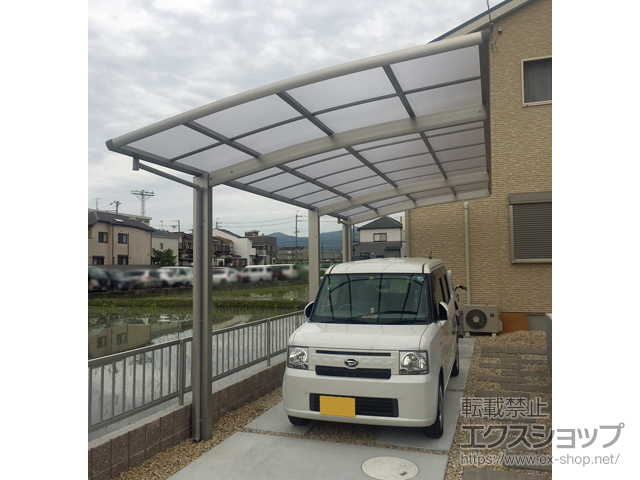 京都府向日市ののカーポート レイナポートグラン 延長　積雪〜20cm対応 施工例