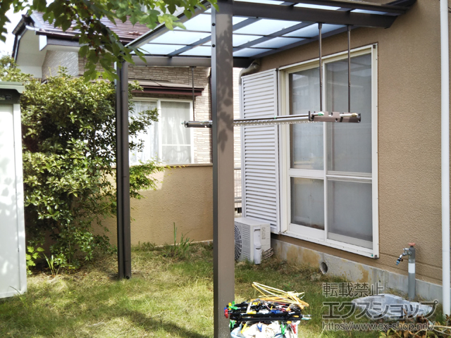 宮城県宮城郡利府町ののテラス屋根 フーゴF 独立テラスタイプ 単体 積雪〜20cm対応 施工例