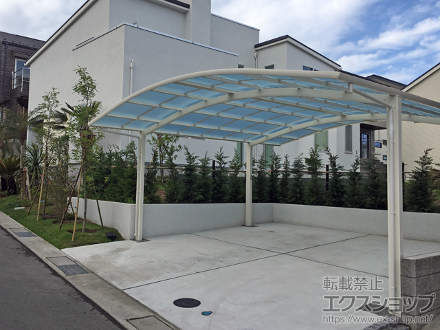 神奈川県鎌倉市ののカーポート レイナツインポートグラン　積雪〜20cm対応 施工例