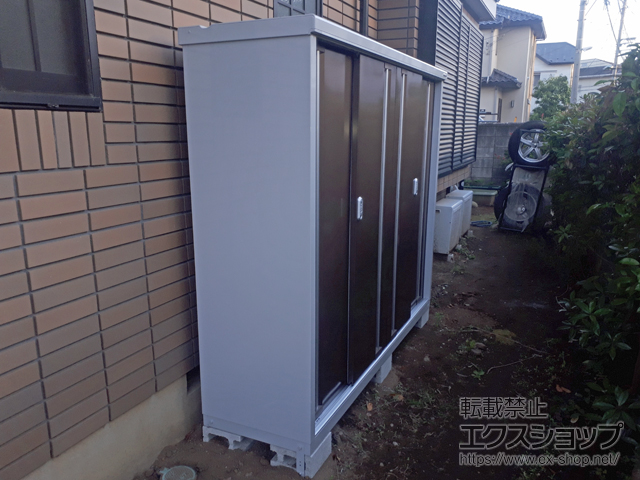 千葉県船橋市のの物置・屋外倉庫 シンプリー 一般型 1940×515×1603 MJX-195D-P-TB 施工例