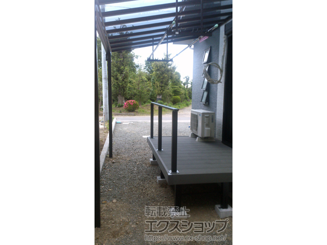 鹿児島県出水市ののテラス屋根 ヴェクターテラス F型 テラスタイプ 単体 積雪〜20cm対応 施工例