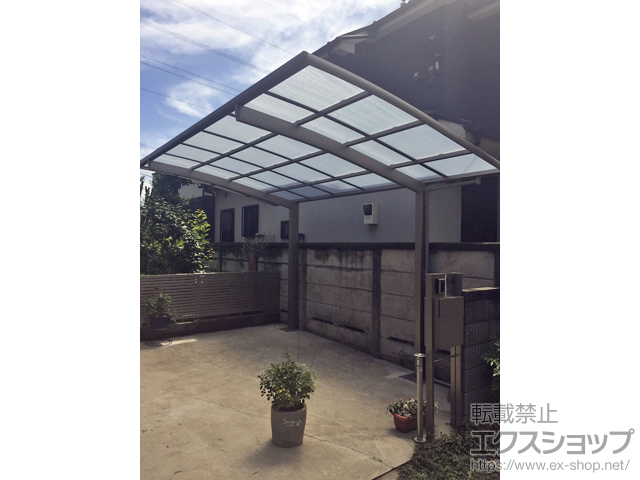 東京都国分寺市ののカーポート ネスカR (ラウンドスタイル) 積雪〜20cm対応 施工例