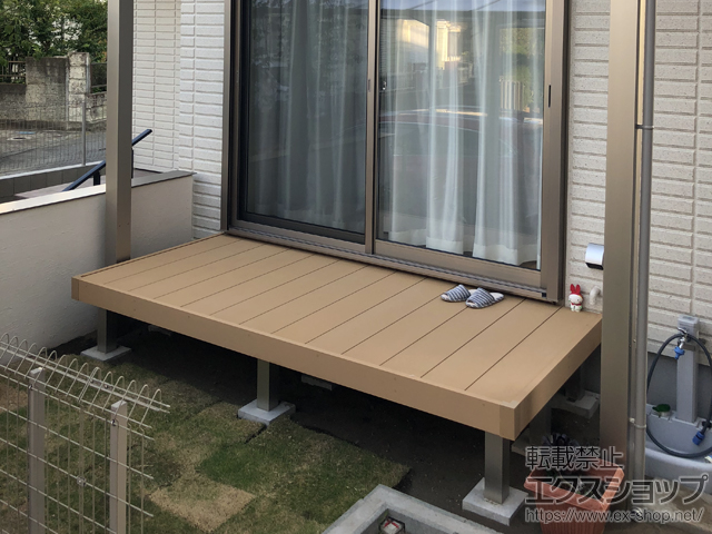 神奈川県茅ヶ崎市ののウッドデッキ リウッドデッキ 200 施工例