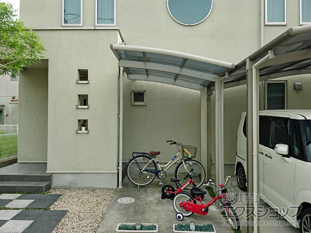 和歌山県岩出市ののサイクルポート・駐輪場 レイナポートグランミニ 積雪〜20cm対応 施工例