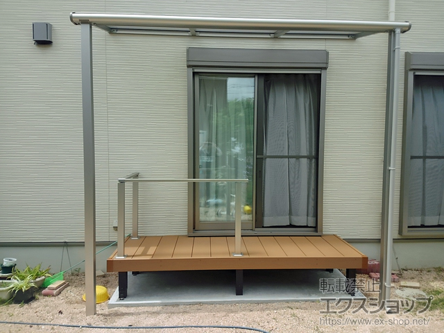 山口県山口市ののウッドデッキ リウッドデッキ 200 施工例