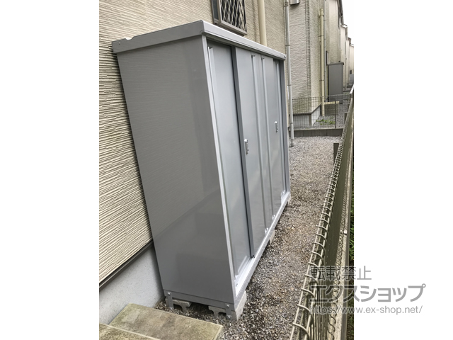 千葉県柏市のの物置・屋外倉庫 シンプリー 一般型 1940×515×1603 MJX-195D-P-FS 施工例