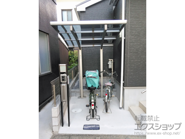 千葉県松戸市ののサイクルポート・駐輪場 プレシオスポート ミニ 積雪〜20cm対応 施工例