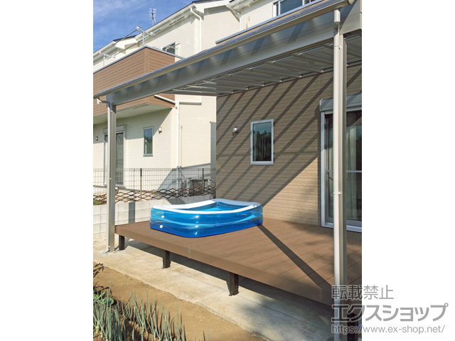 千葉県船橋市ののテラス屋根 ヴェクターテラス R型 テラスタイプ 単体 積雪〜20cm対応 施工例