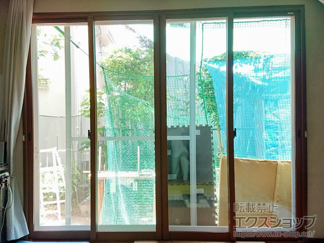 埼玉県鴻巣市のの二重窓（内窓） インプラス ダストバリア仕様 引違い窓 4枚建 施工例