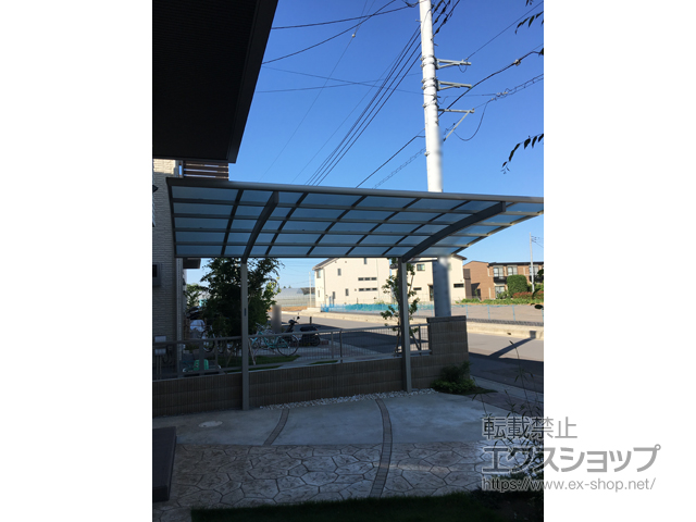 埼玉県上尾市ののカーポート レイナポートグラン　積雪〜20cm対応 施工例