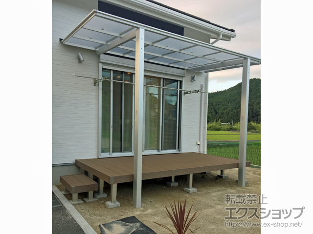 福岡県筑紫郡那珂川町ののウッドデッキ マージウッドデッキ 施工例