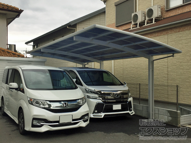 大阪府藤井寺市ののカーポート レイナポートグラン 延長　積雪〜20cm対応 施工例